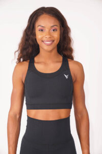 VCB Power Mesh Black Bra