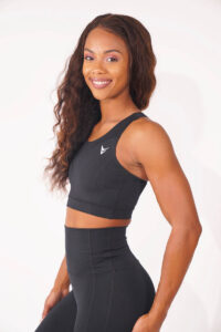 VCB Power Mesh Black Bra