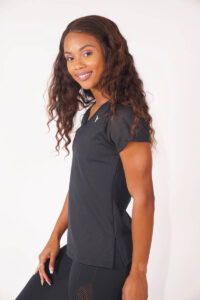 VCB Power Mesh Black T Shirt