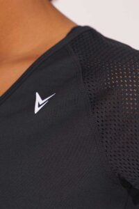 VCB Power Mesh Black T Shirt