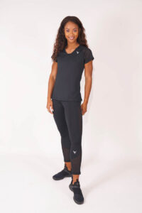 VCB Power Mesh Black T Shirt