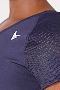 VCB Power Mesh Navy T Shirt